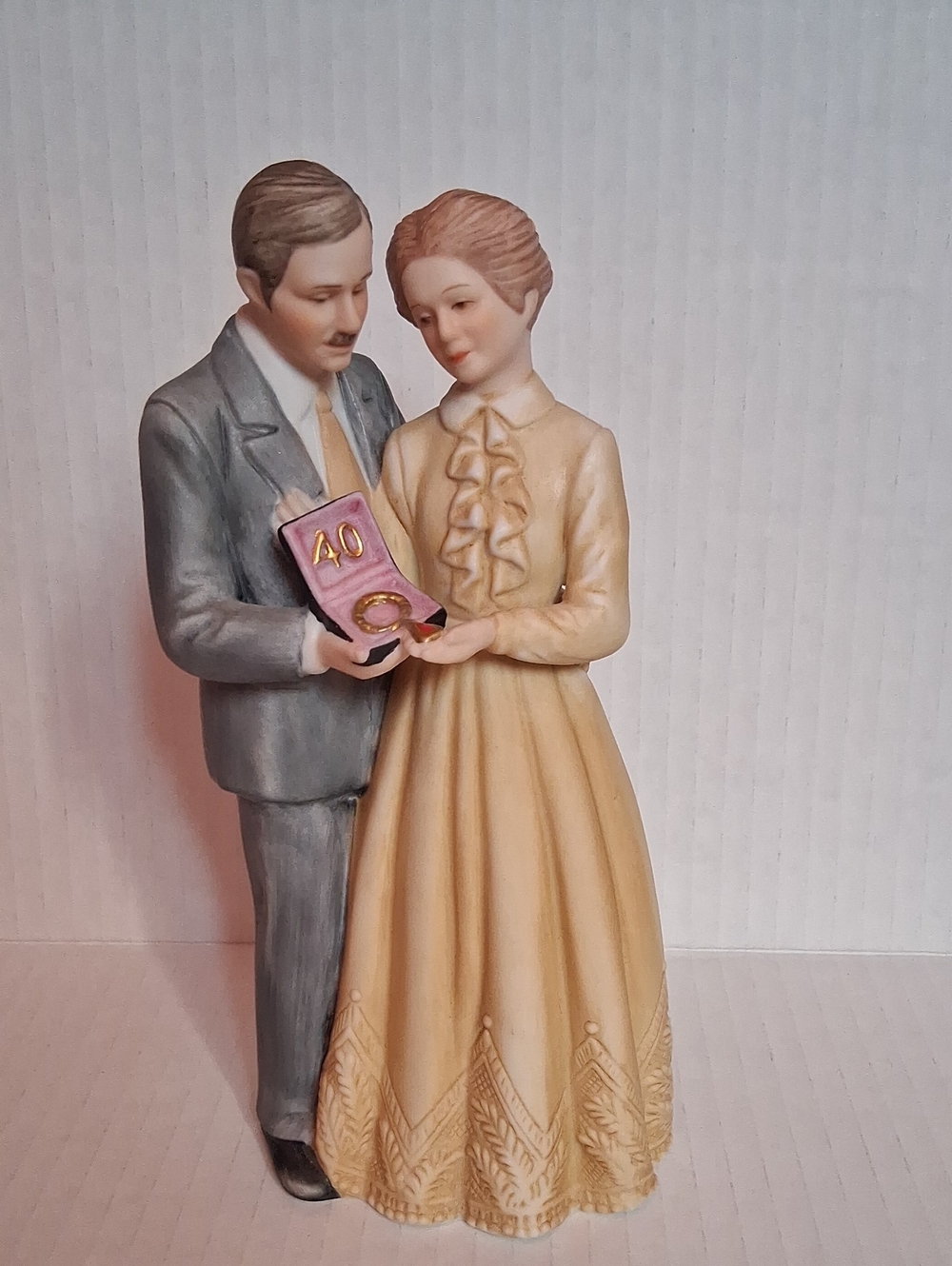 40 Years Together Treasured Memories Enesco 1983 Figurine
